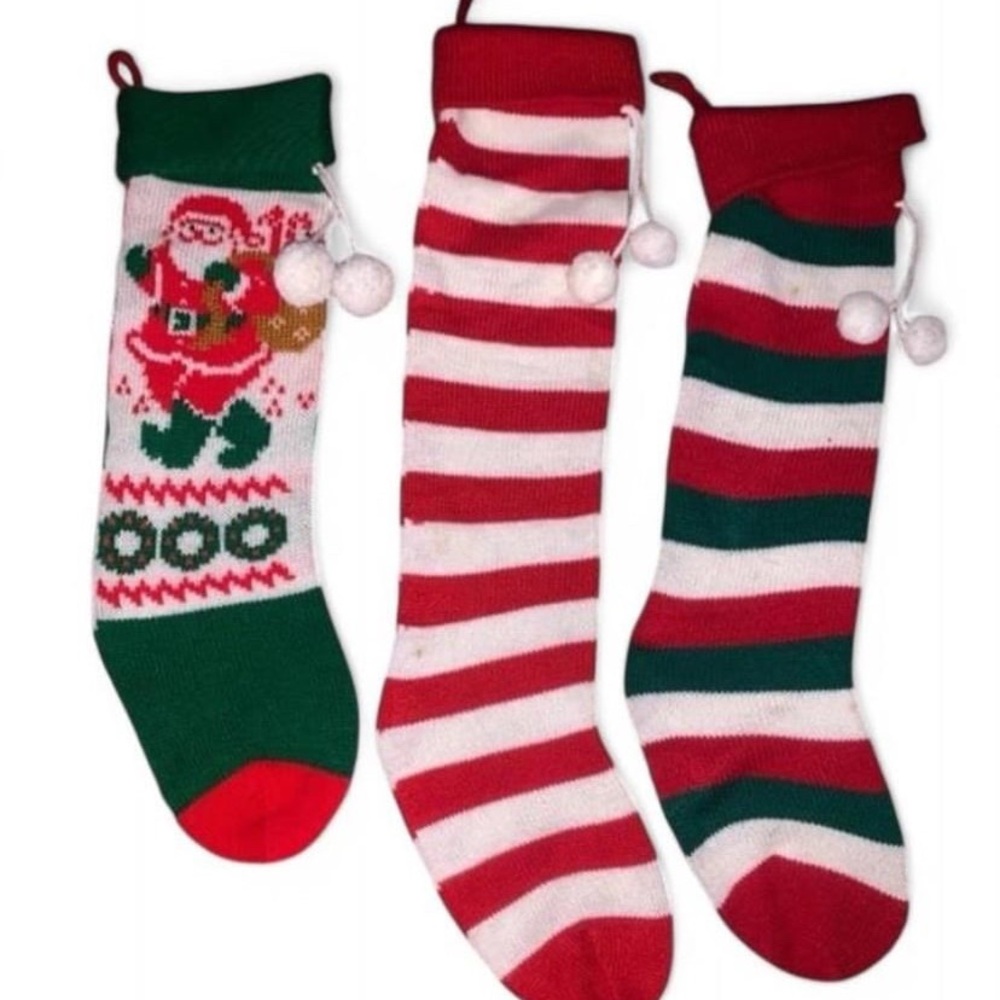 Vintage Christmas Stockings Set